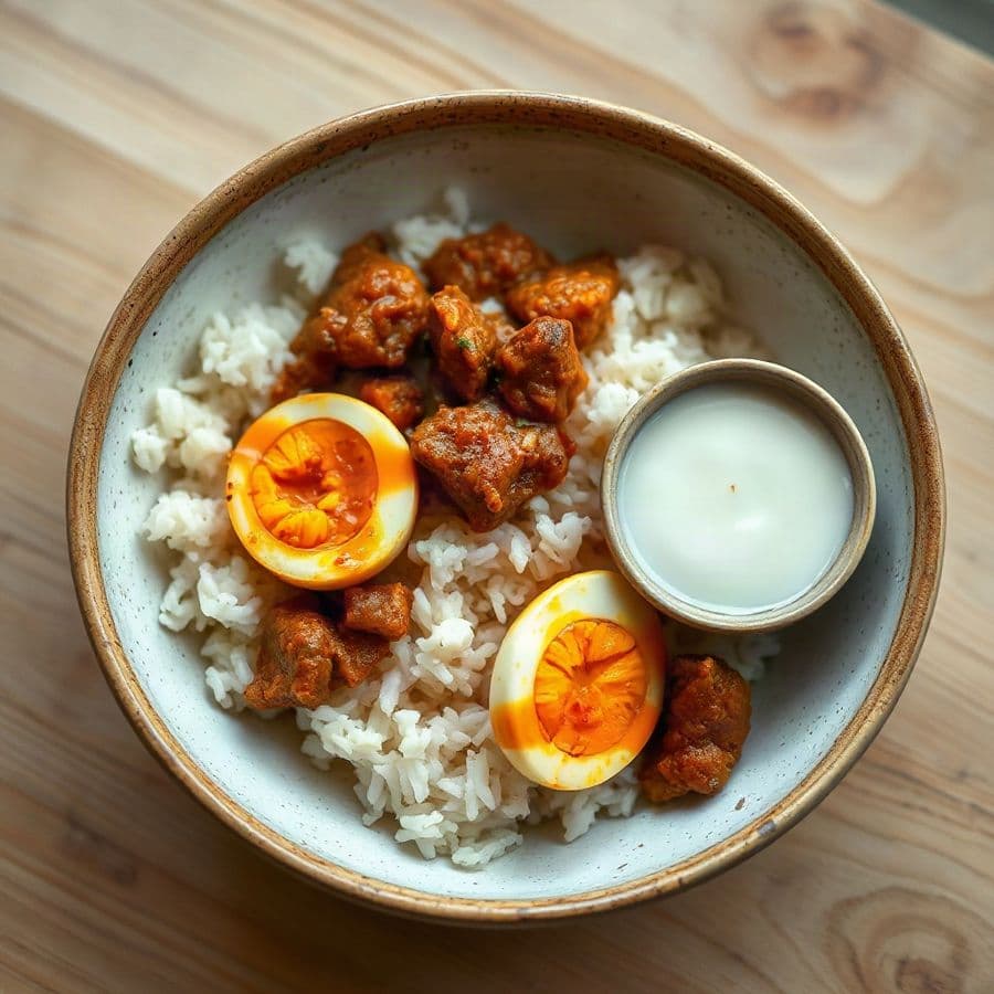 Egg Roast Rice Bowl