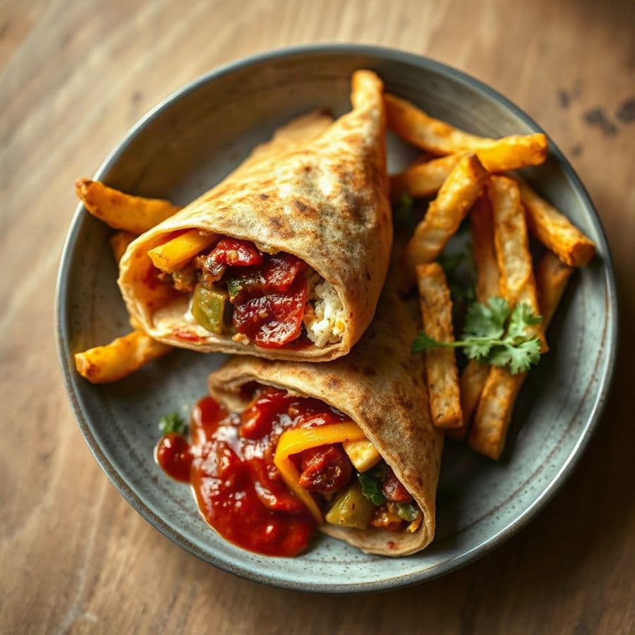 Chili Paneer Wrap