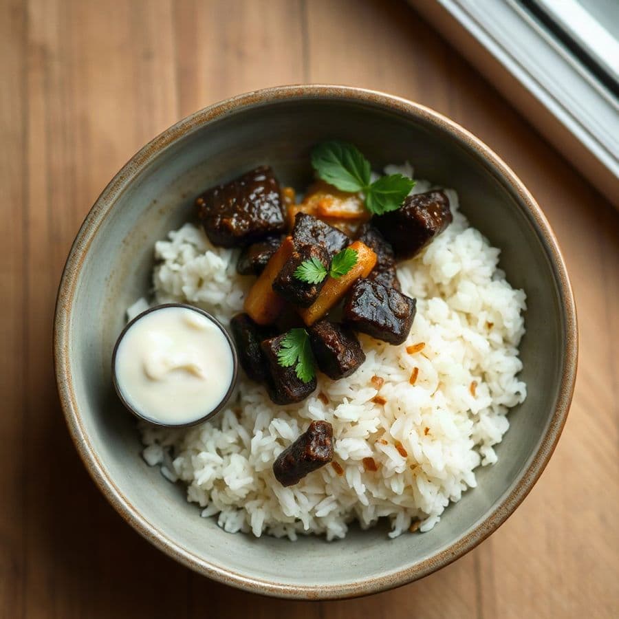 Beef Roast Rice Bowl